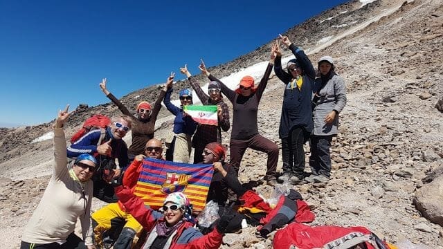 En la cima - Ascenso al Damavand