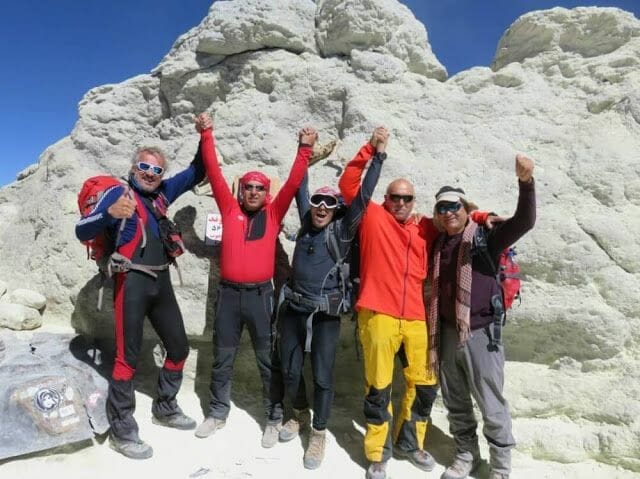En la cima - Ascenso al Damavand