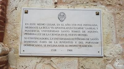 placa Convento de Santo domingo