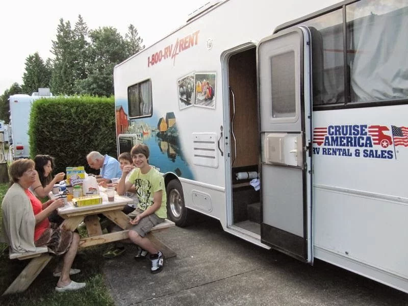 Comer al aire libre Camping Vancouver