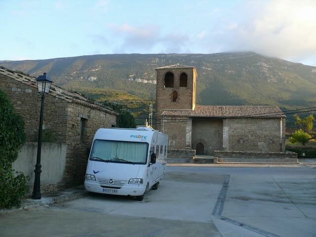 autocaravana en yesa