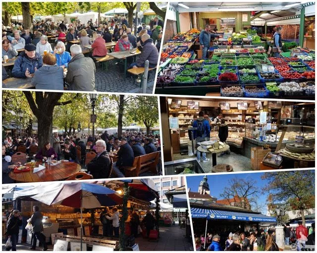 Viktualienmarkt mercado alimentos munich