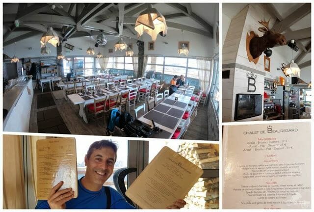 interior restaurante de la estación Guzet Chalet de Beauregard 