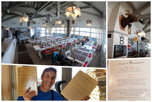 interior restaurante de la estación Guzet Chalet de Beauregard 