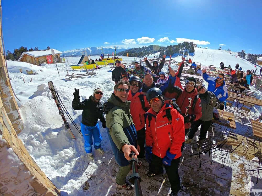 grupo de esqui