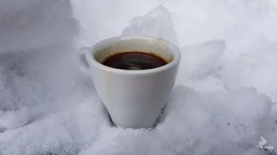 pistas de esquí de Beille en el Ariège, cafe con hiels