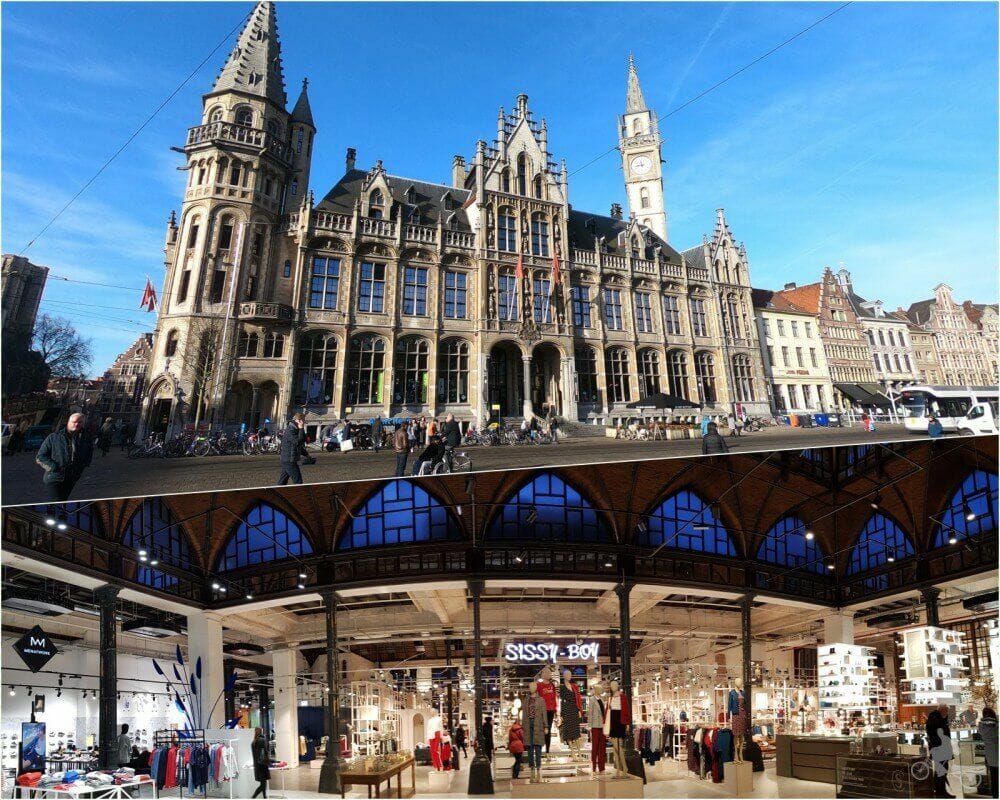 Korenmarkt plaza principal gante