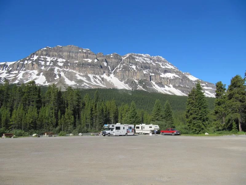 autocaravanas en el camping mosquito creek
