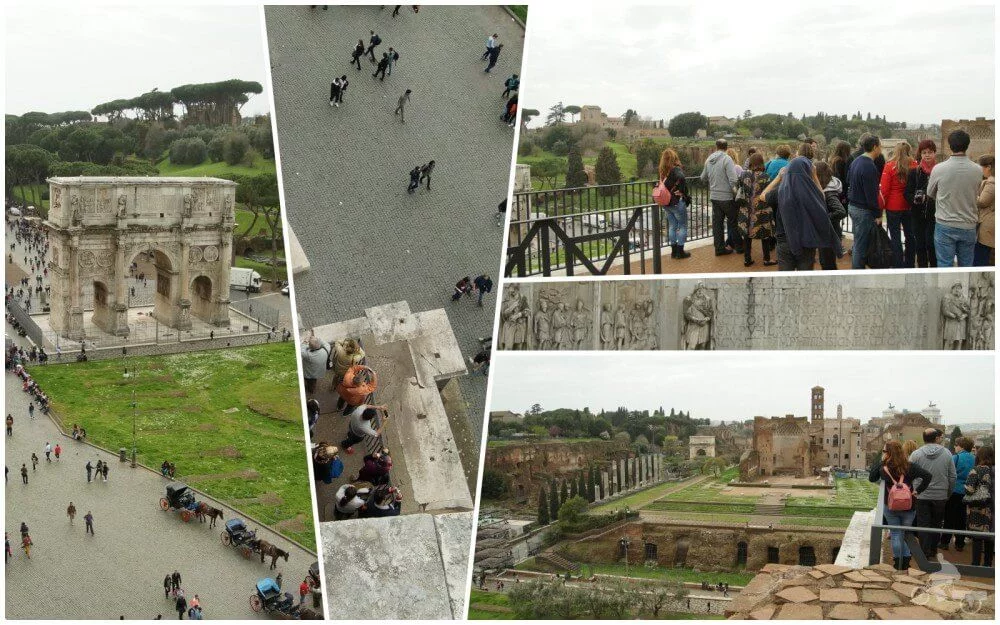 vistas foro romano y arco desde tercer anillo