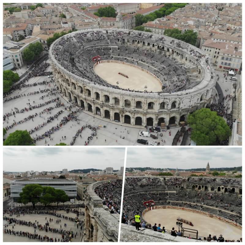 anfiteatro nimes drone