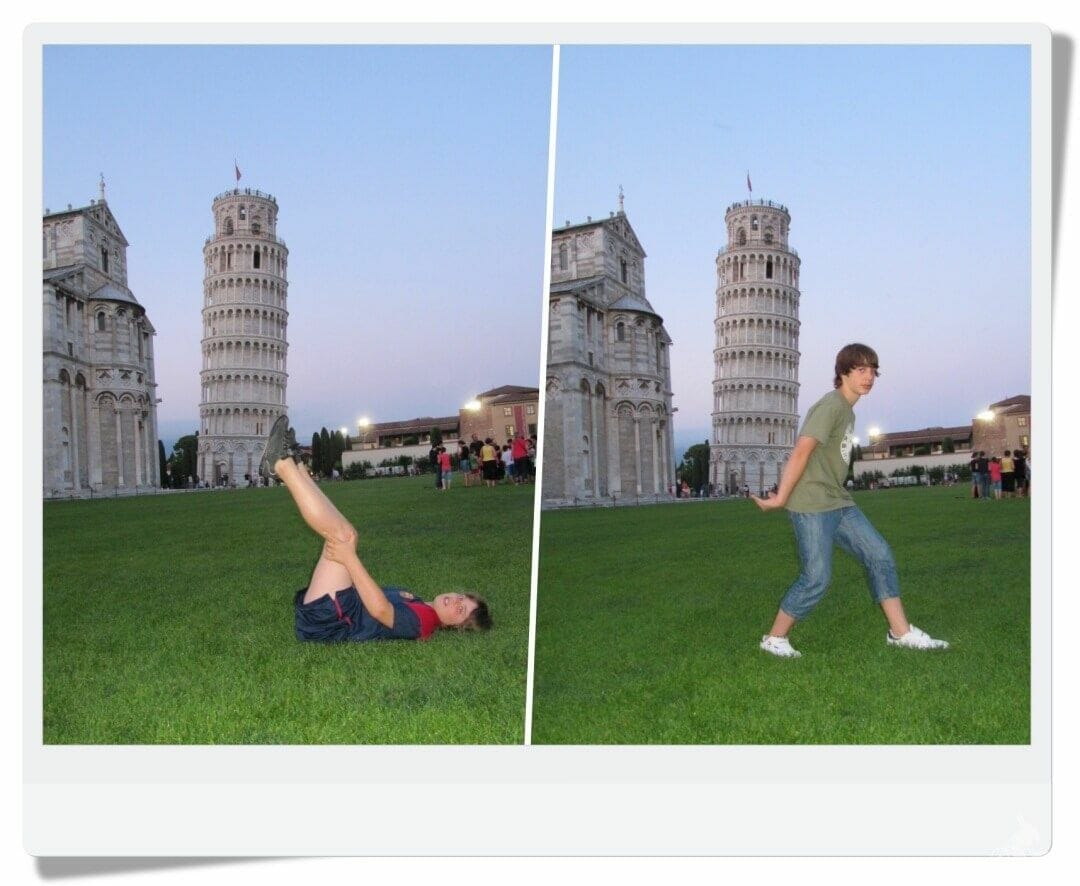 torre de pisa selfies