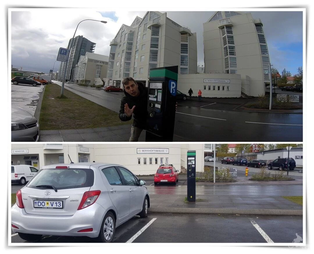 aparcamiento de coches en reikiavik