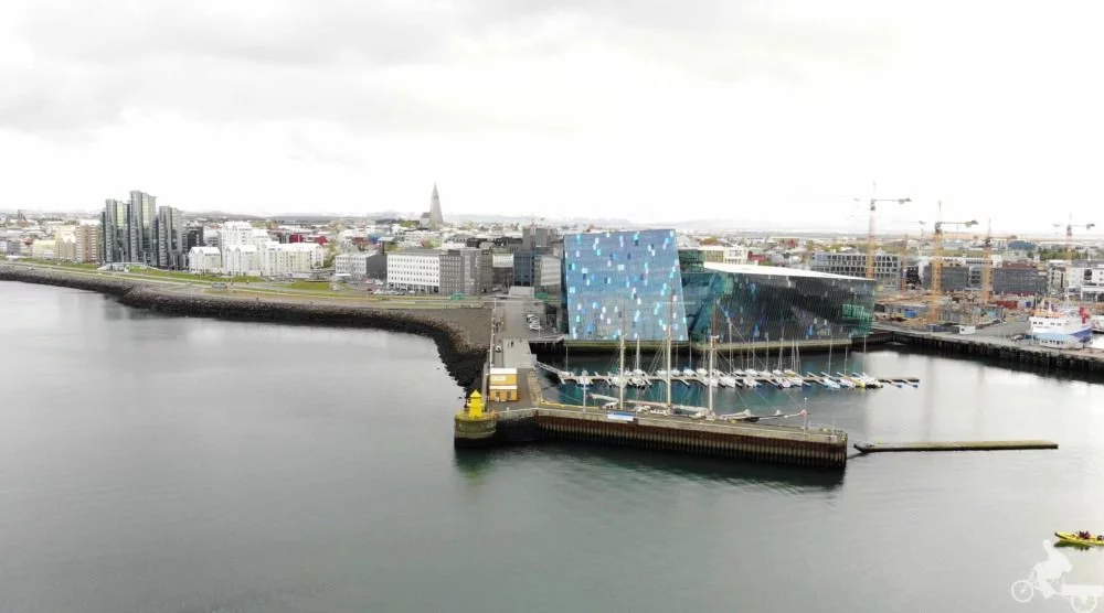 vistas reikiavik con drone