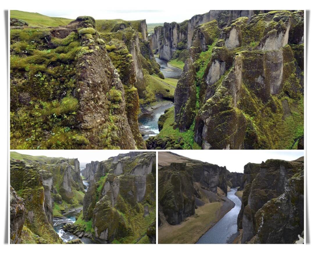 cañon Fjaðrárgljúfur islandia