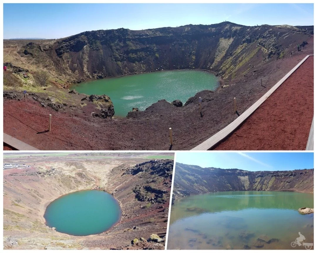 lago kerid círculo dorado islandia