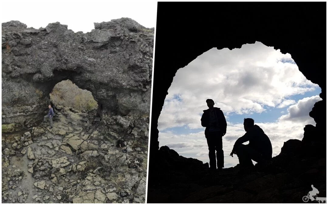 agujero en la lava Dimmuborgir