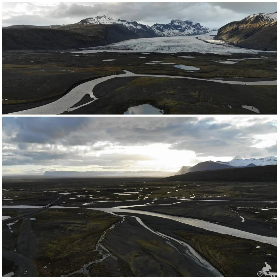 Parque nacional Skaftafell Islandia drone