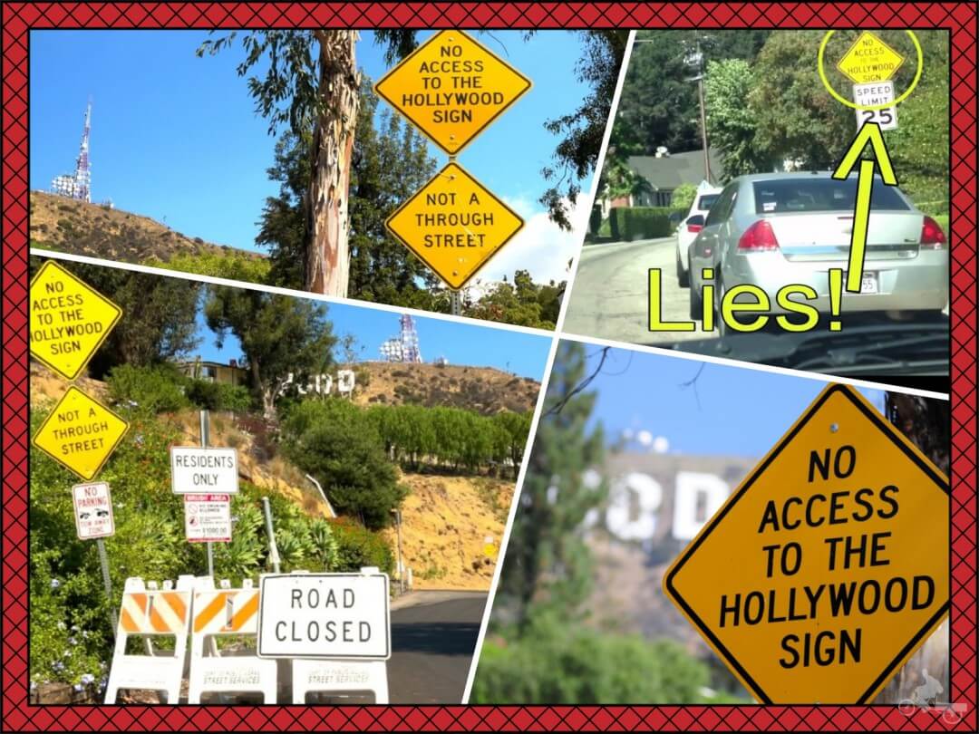 no access to the hollywood sign señal no acceso letras hollywood