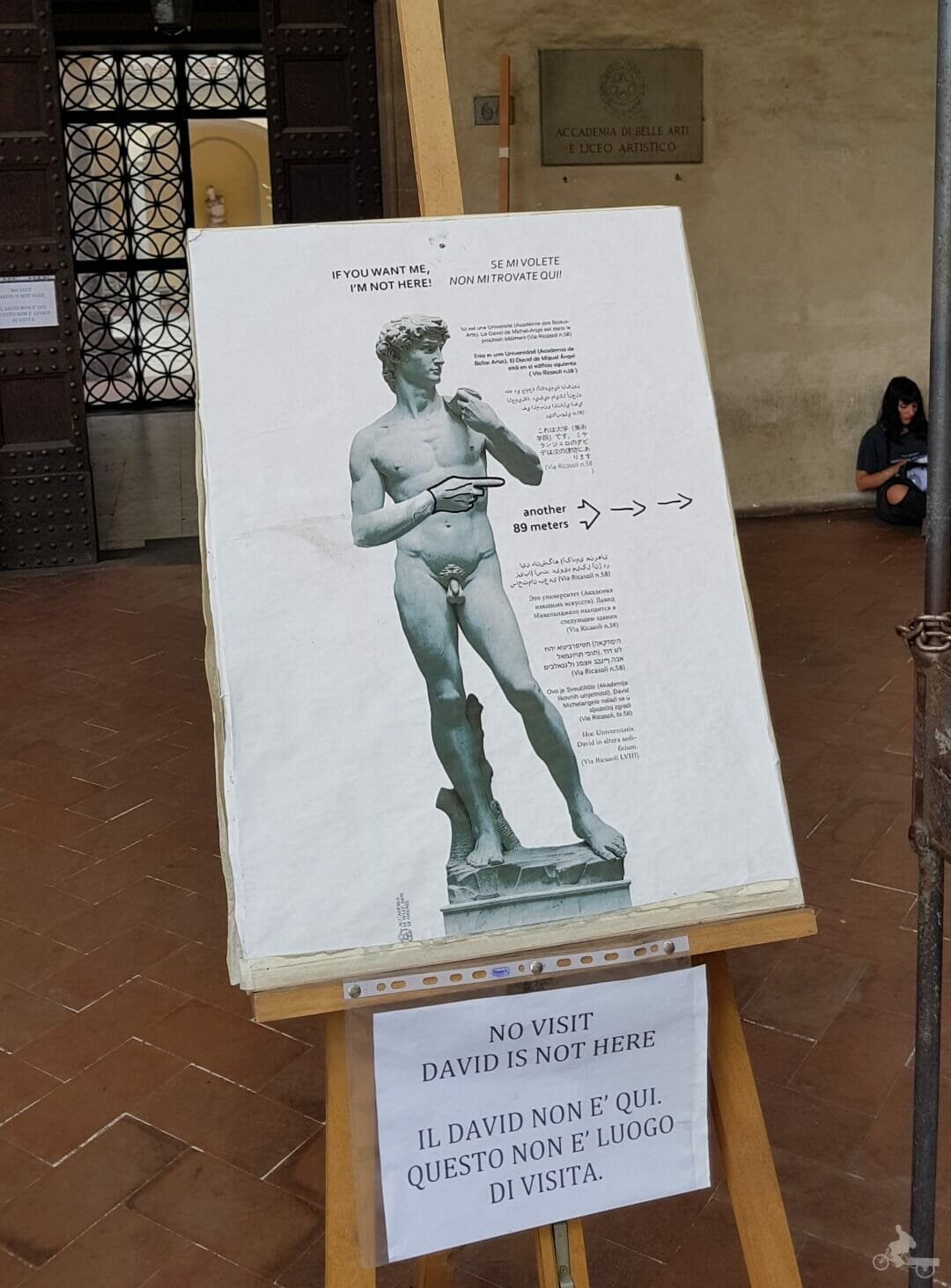 david no está en academia bellas artes