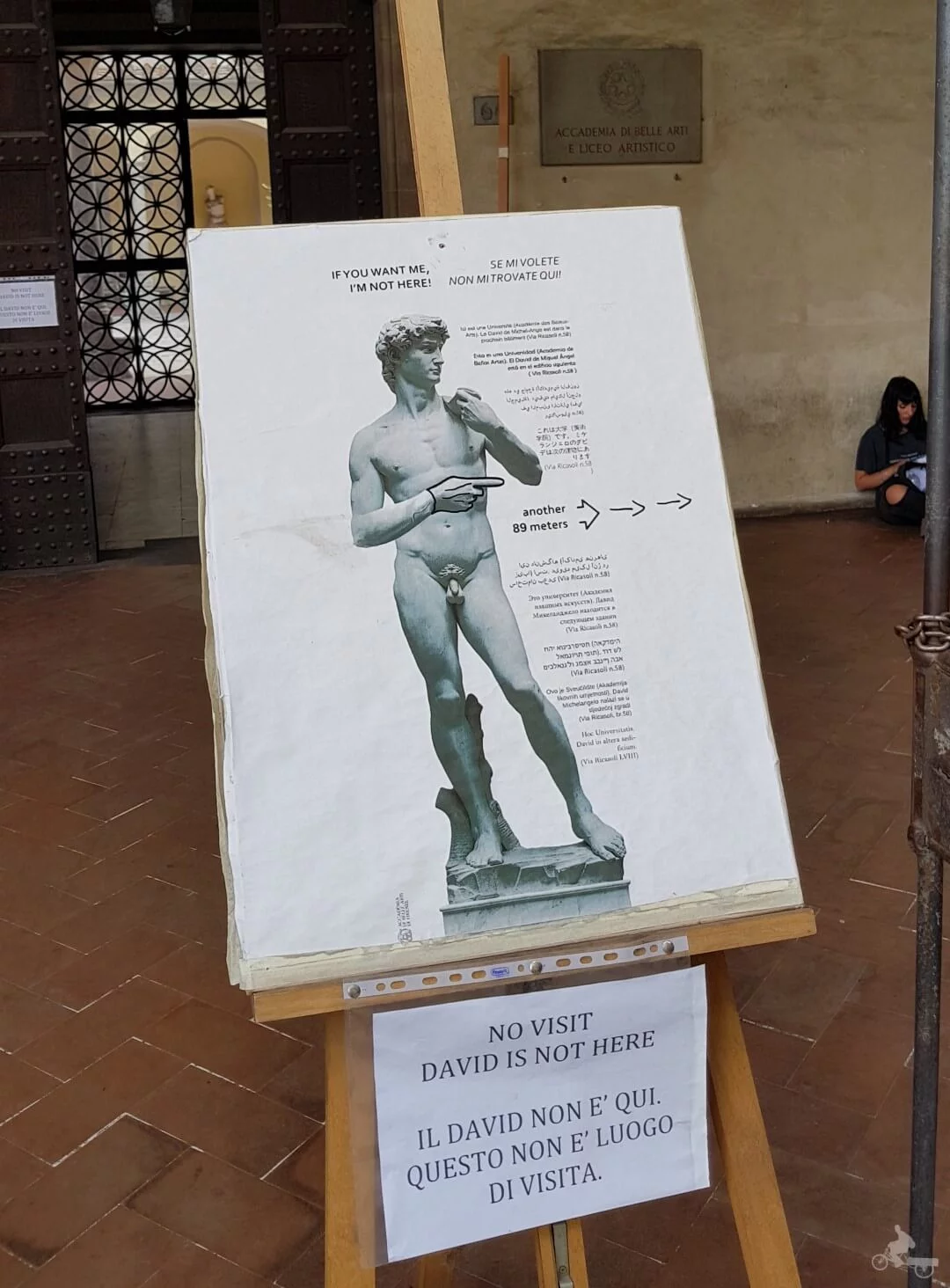 david no está en academia bellas artes