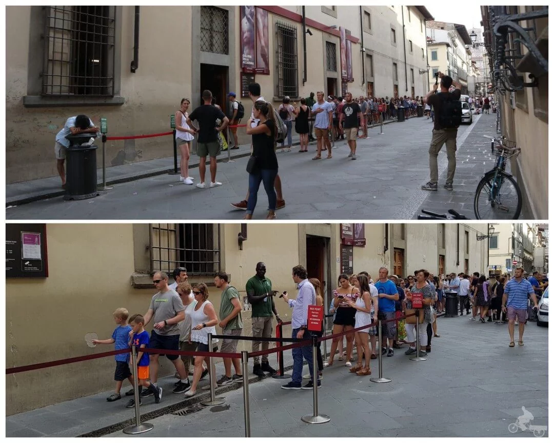 cola entrada academia florencia