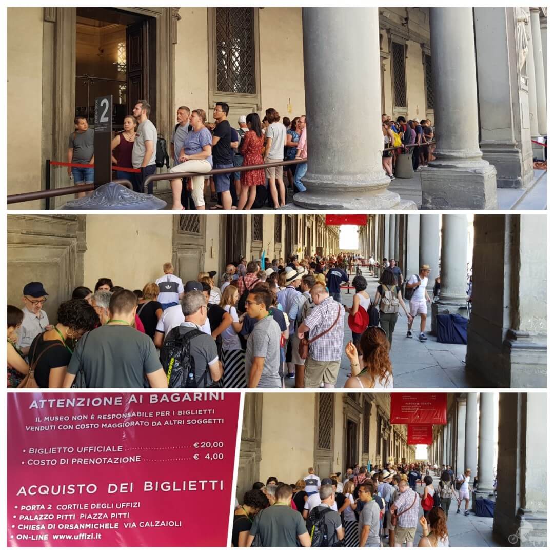 colas entrada galeria uffizi