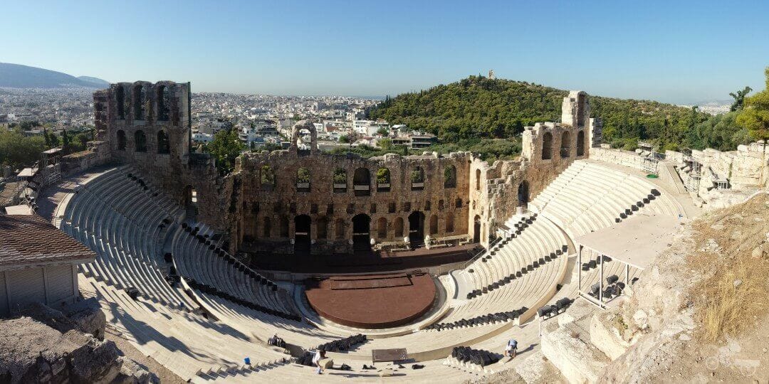 odeon herodes en el free tour atenas