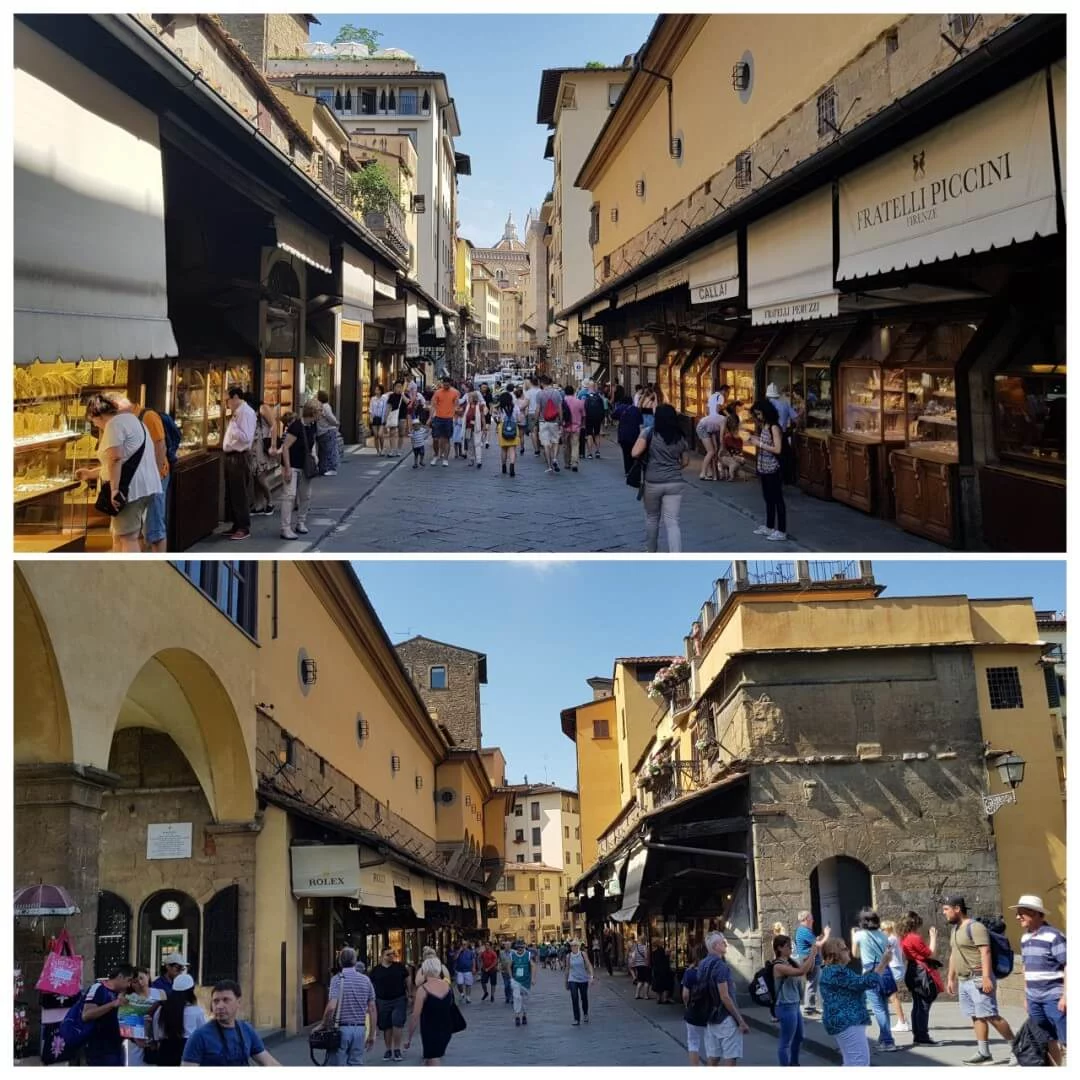 ponte vecchio en el free tour florencia