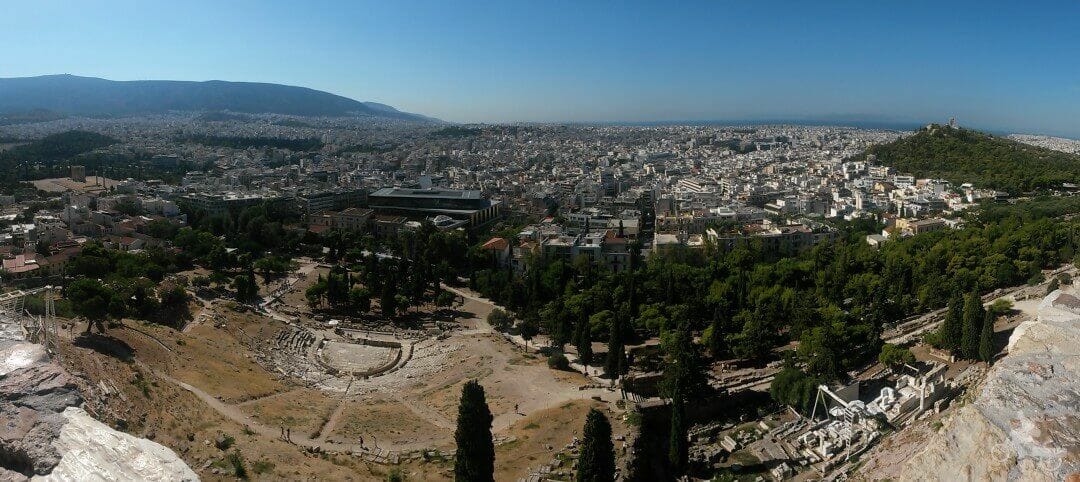 vistas atenas desde acropolis