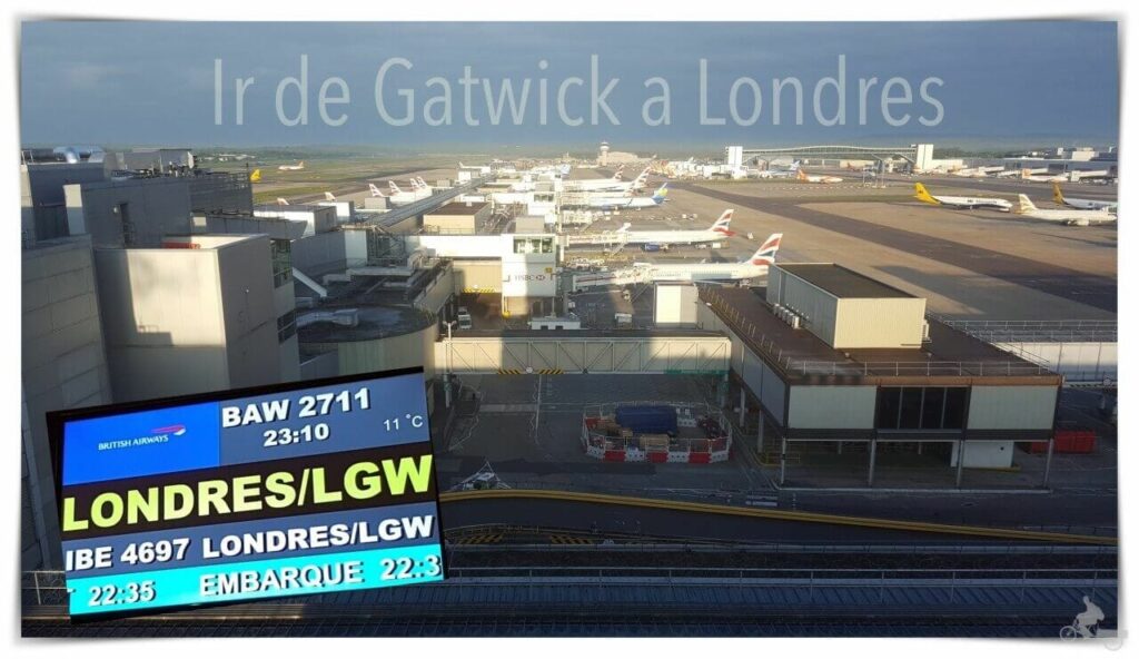como ir de gatwick a londres