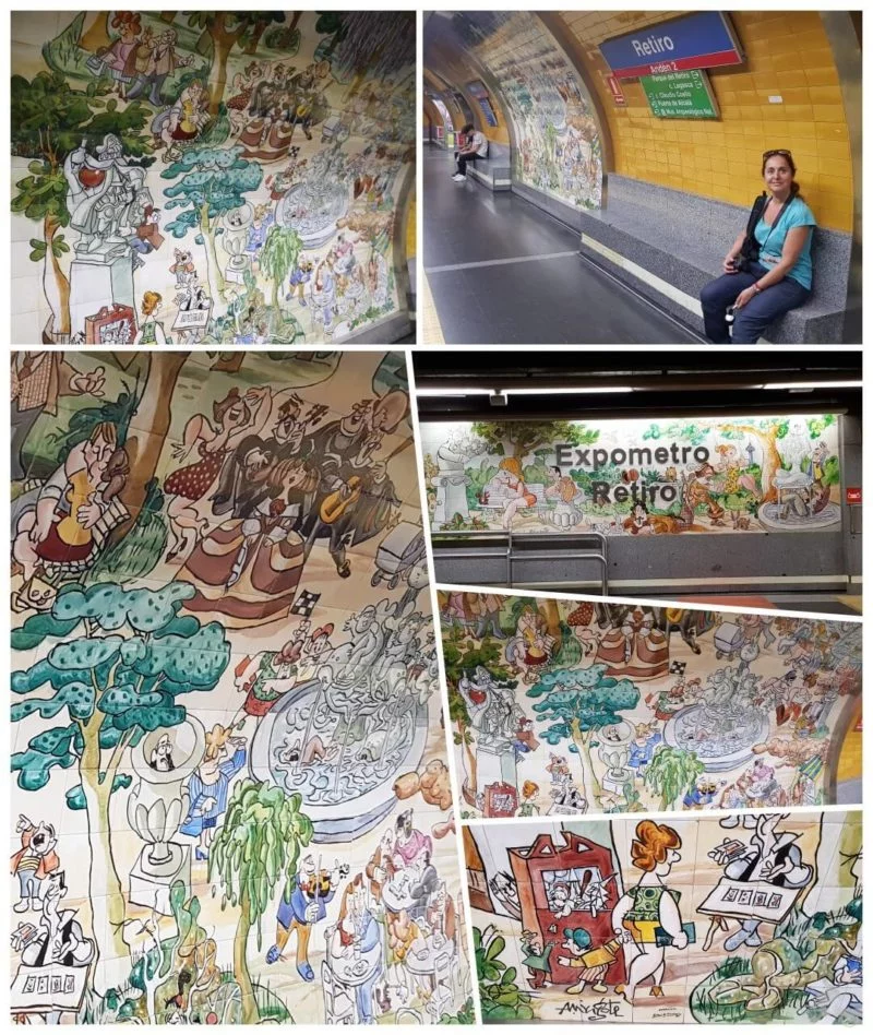 metro retiro mingote azulejos
