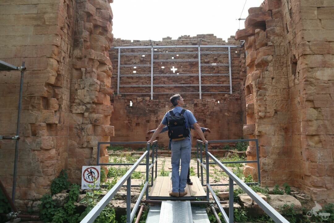 Interior templo de la Luna en Yeha