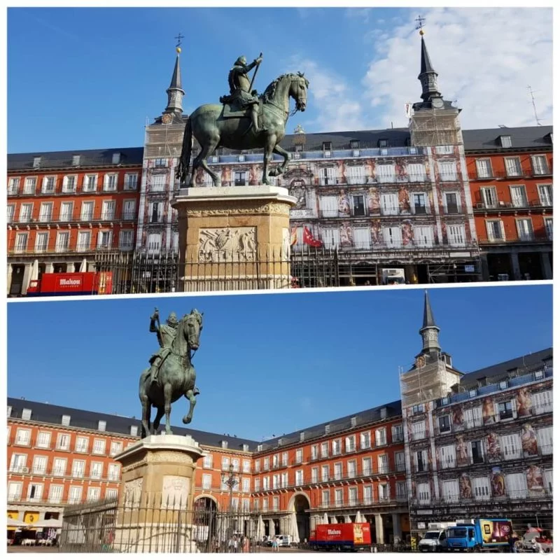 estatua ecuestre felipe iii madrid plaza mayor