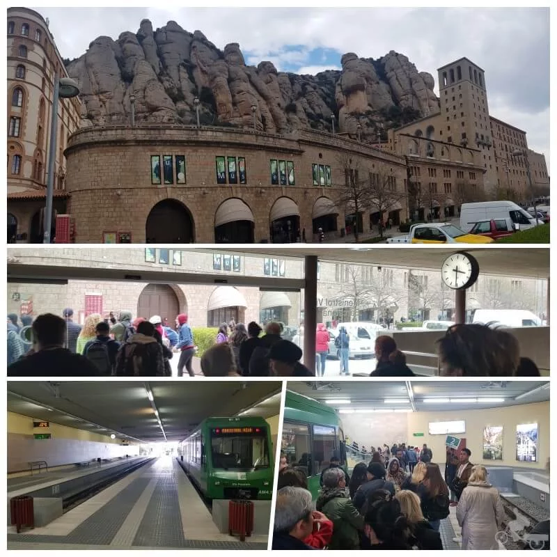 estación tren cremallera Montserrat