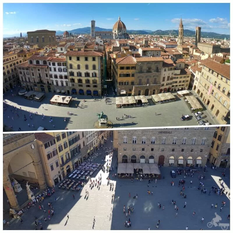 vistas desde la torre arnolfo en el palazzo Vecchio