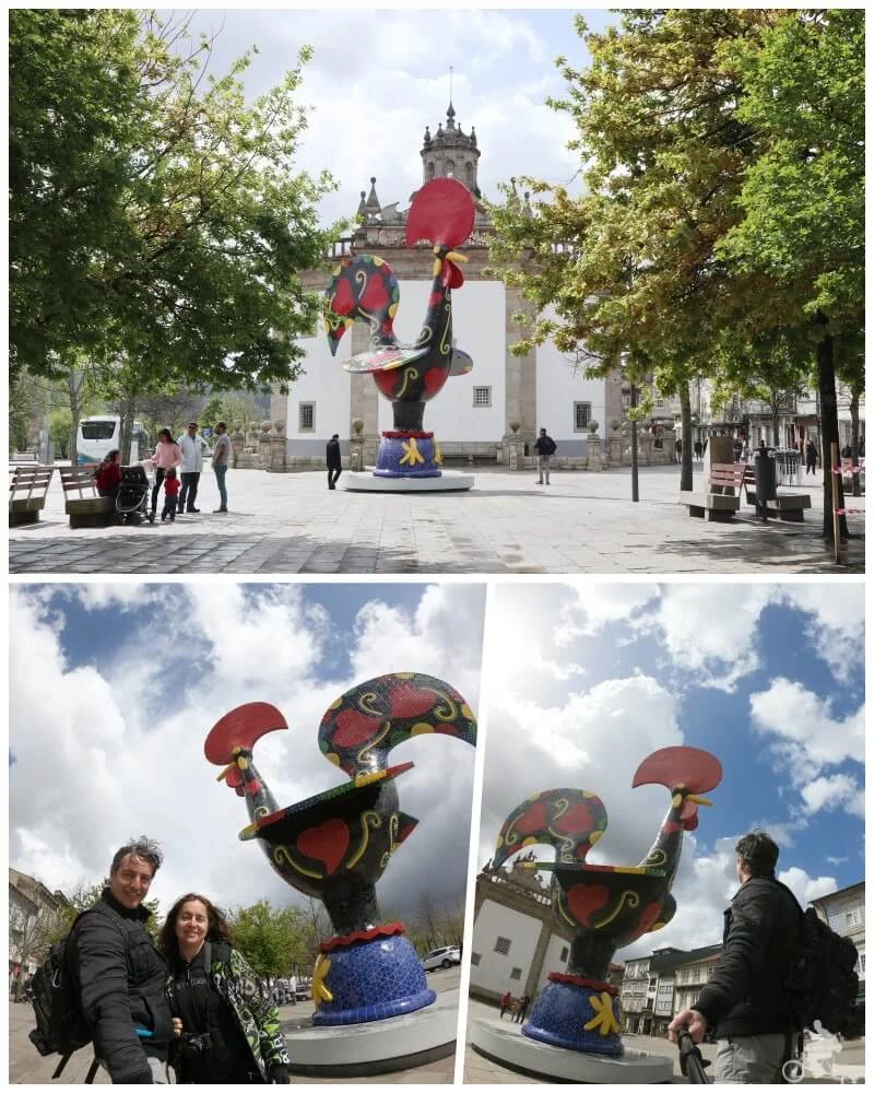 escultura gigante del gallo de barcelos