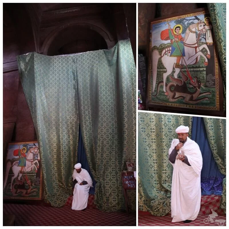cuadro de san jorge en lalibela