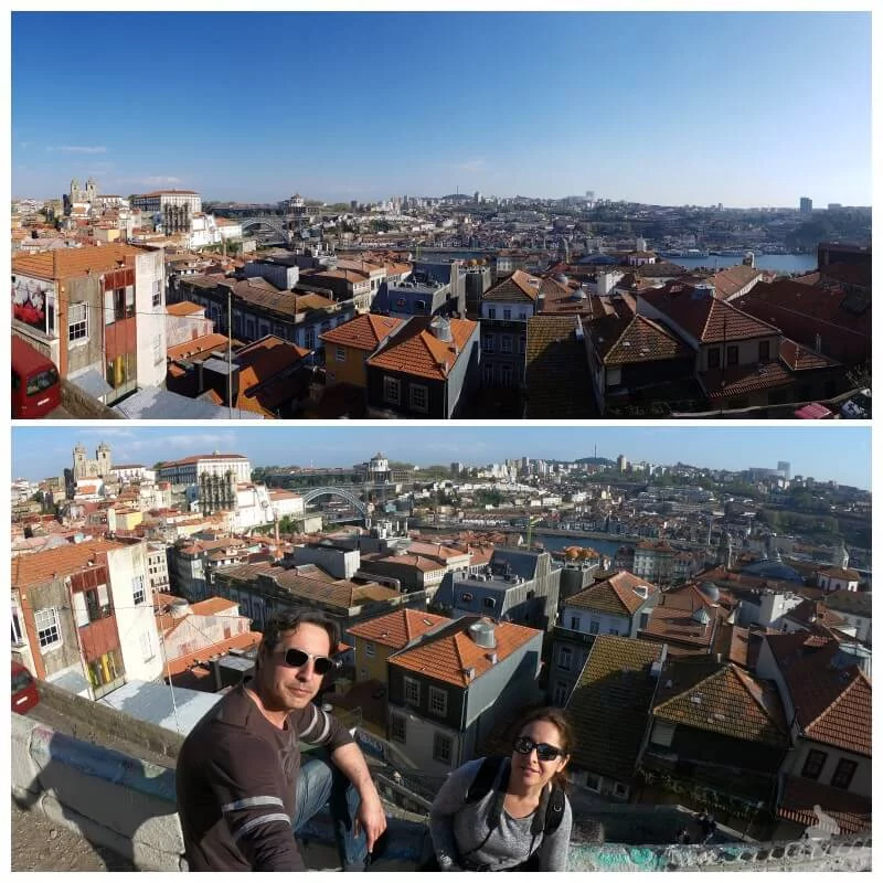 Mirador junto a la Igreja de Nossa Senhora da Vitoria en el free tour oporto
