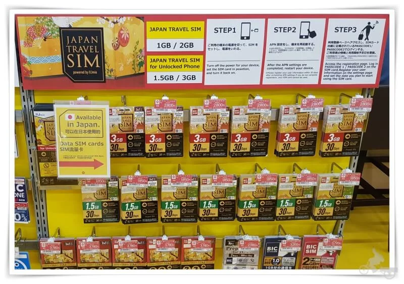 sims de la marca japan travel de iljmio