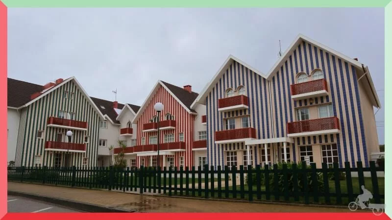 casas rayas y colores en costa nova aveiro