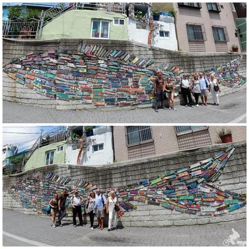 Fish Crisscrossing Through The Alley - Gamcheon Culture Village