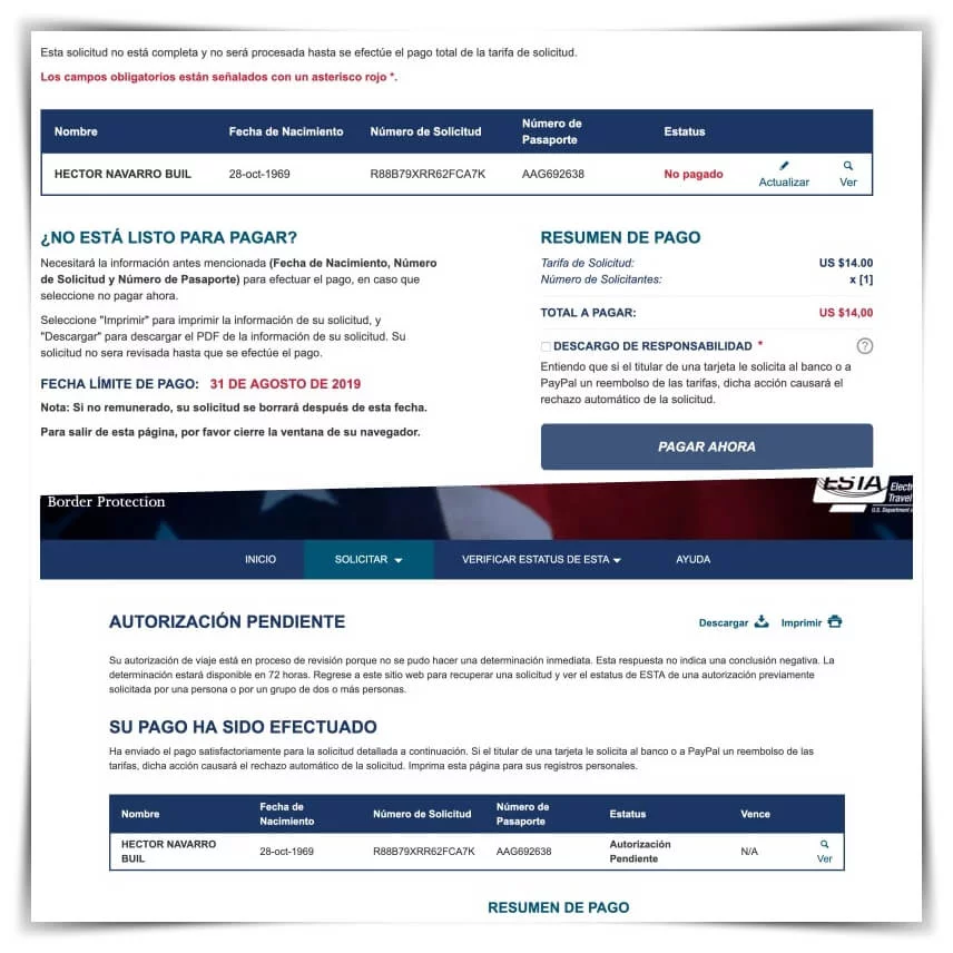 precio esta usa eeuu pagina oficial