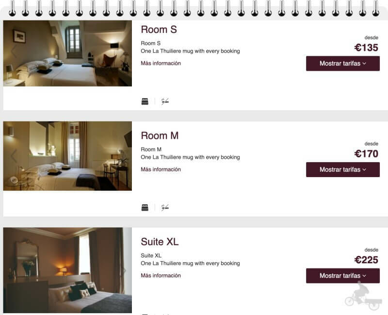 El castillo La Thuilière - precios