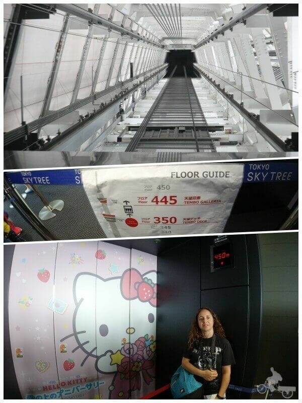 ascensor tokyo skytree - del tembo deck al gallery