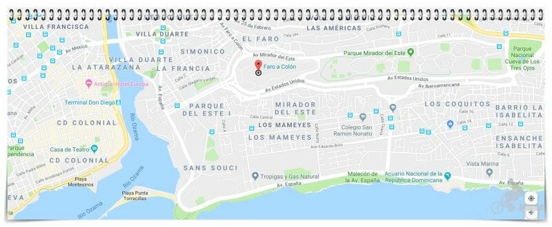 plano tumba almirante en américa
