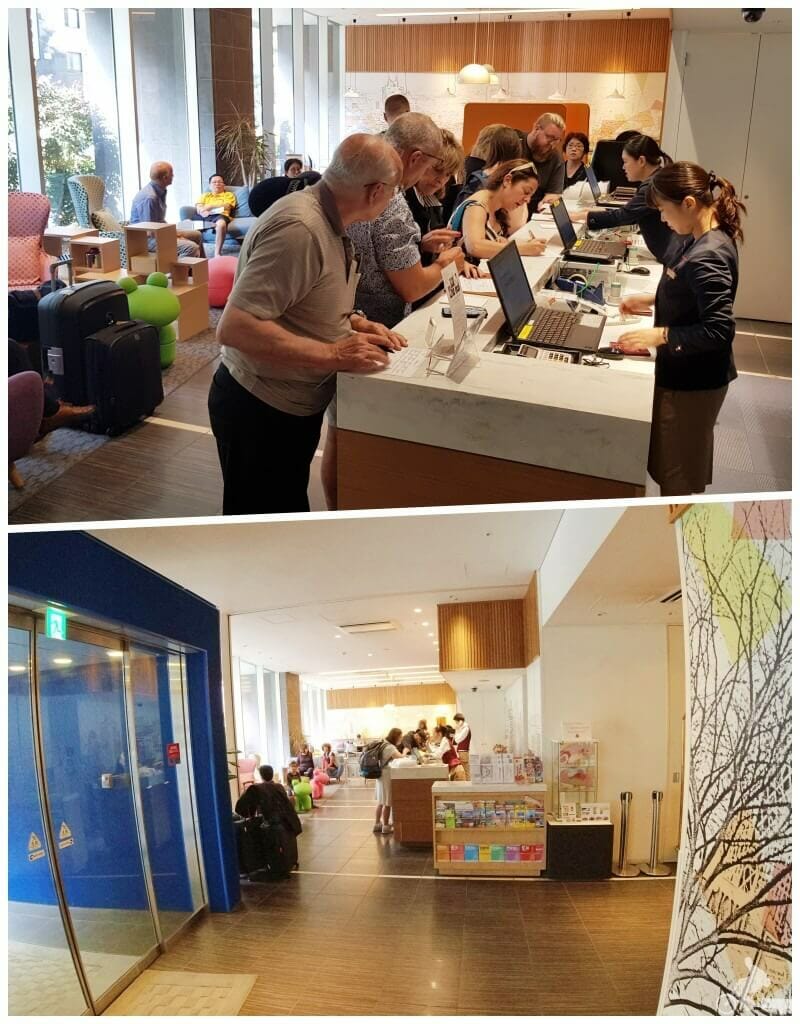 recepción hotel citadines shinjuku de tokio