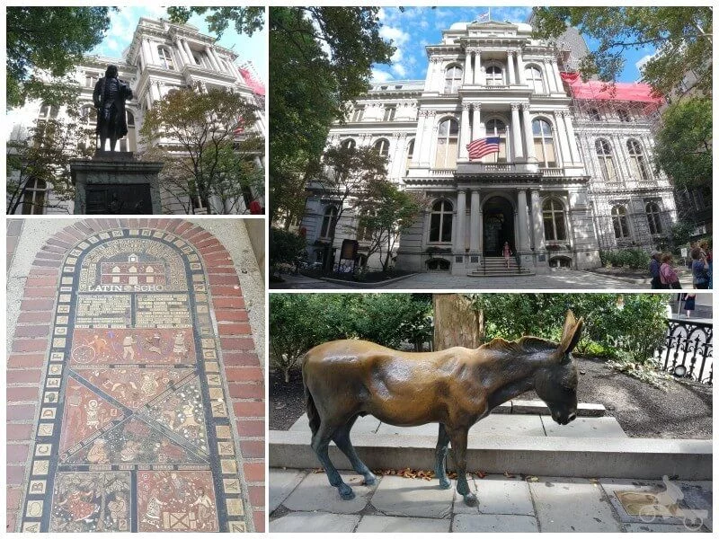 Boston Latin School & Escultura de Benjamin Franklin