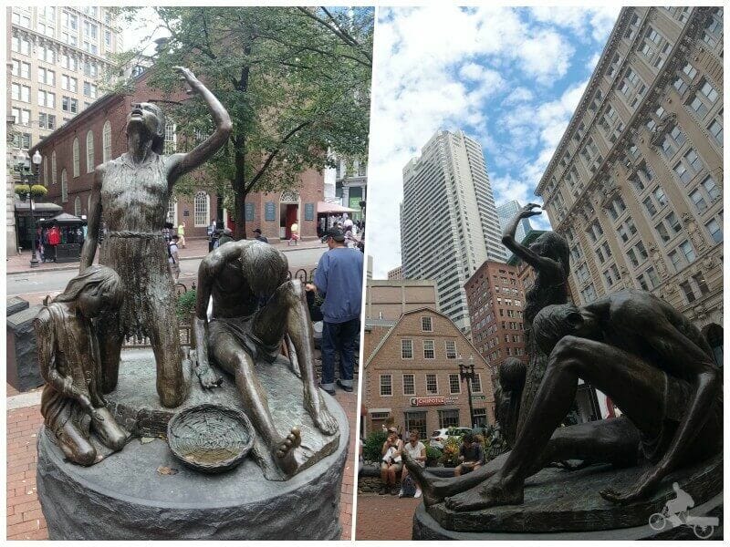 monumento a la hambruna irlandesa en boston