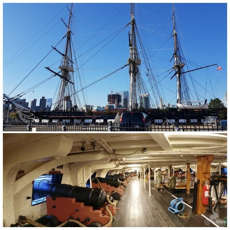 uss constitution boston en la Freedom trail