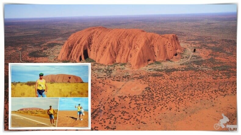 Uluru vista desde el aire